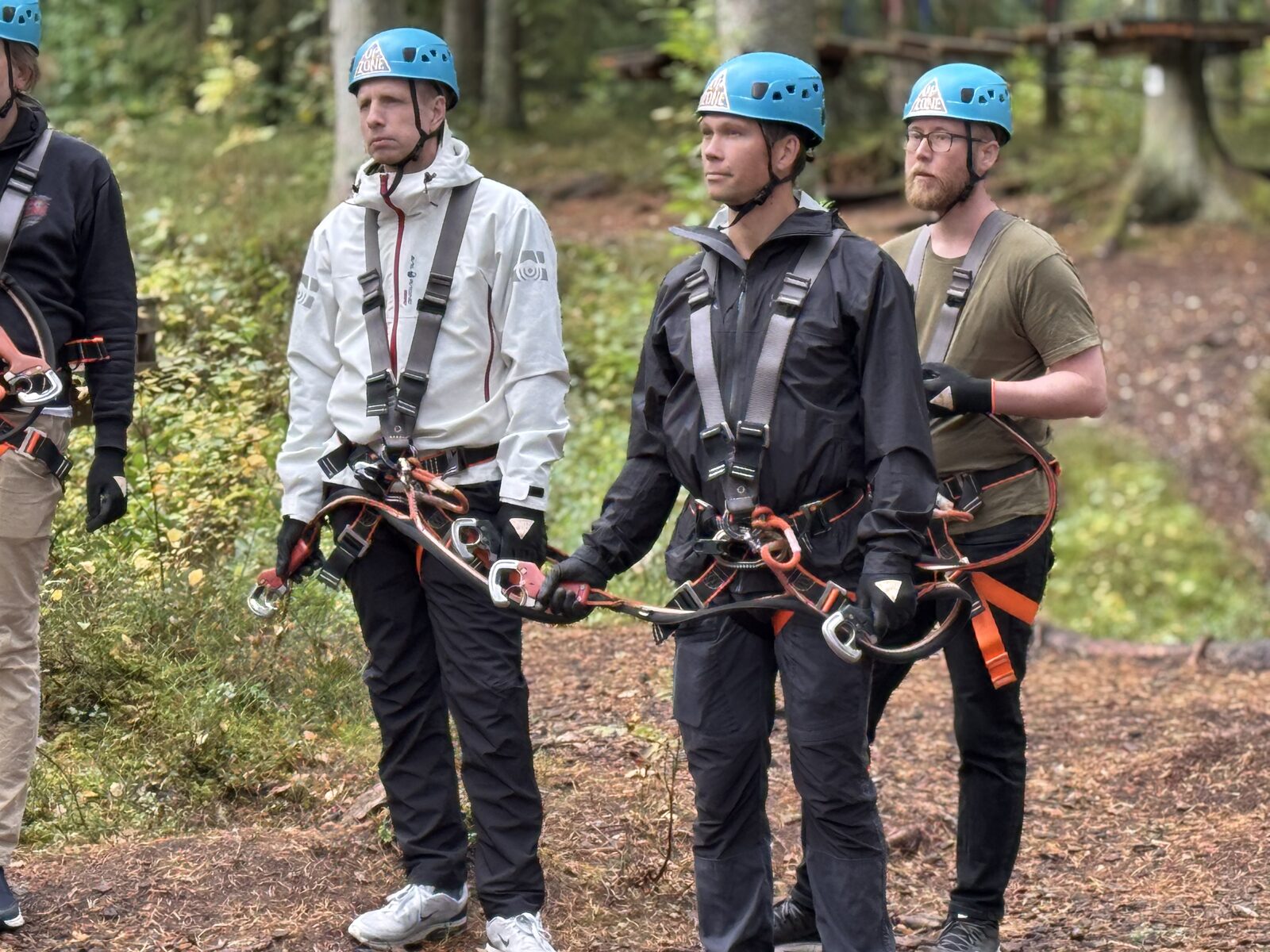 Crepidos medarbetare på en gemensam aktivitet i skogen